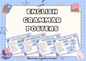 Vista previa - Presentaciones - ENGLISH GRAMMAR POSTERS (VERB TENSES) - página 1