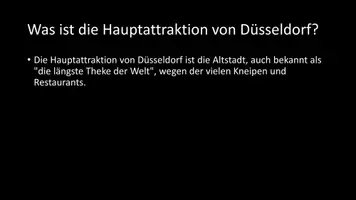 Vorschau - Arbeitsblätter - AB mit Fragen zum Thema "Düsseldorf" + Lösungsblatt + Infografik - Seite 3