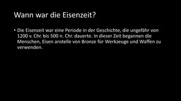Vorschau - Arbeitsblätter - AB mit Fragen zum Thema "Eisenzeit" + Lösungsblatt + Infografik - Seite 3