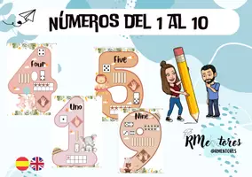 Vista previa - Unidades / Secuencias / Situaciones de Aprendizaje - Números del 1 al 10 - Portada