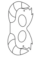 Vorschau - Mal- und Bastelvorlagen - Ausmal - und Bastelvorlage Monstermasken (Karneval / Halloween) - Seite 2