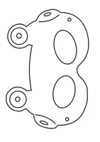 Vorschau - Mal- und Bastelvorlagen - Ausmal - und Bastelvorlage Monstermasken (Karneval / Halloween) - Seite 3
