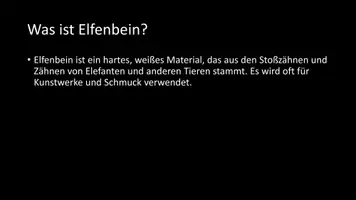 Vorschau - Arbeitsblätter - AB mit Fragen zum Thema "Elfenbein" + Lösungsblatt - Seite 2