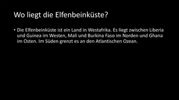 Vorschau - Arbeitsblätter - AB mit Fragen zum Thema "Elfenbeinküste" + Lösungsblatt - Seite 2