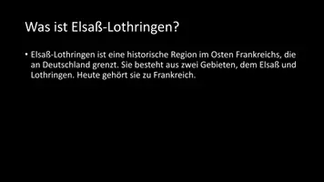 Vorschau - Arbeitsblätter - AB mit Fragen zum Thema "Elsaß-Lothringen" + Lösungsblatt + Infografik - Seite 3