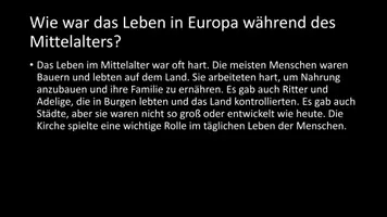 Vorschau - Arbeitsblätter - AB mit Fragen zum Thema "Europa im Mittelalter" + Lösungsblatt - Seite 3