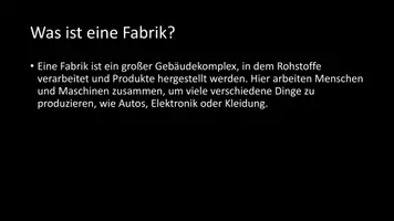 Vorschau - Arbeitsblätter - AB mit Fragen zum Thema "Fabriken" + Lösungsblatt - Seite 2