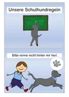 Vorschau - Merkblätter - Schulhundregeln: schwarzer Labrador - Seite 1