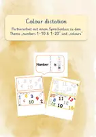 Vorschau - Arbeitsblätter - Partnerarbeit "colour dictation" - Deckblatt
