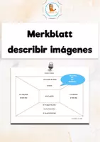 Vorschau - Arbeitsblätter - Bildbeschreibung Spanisch describir imágenes - Deckblatt