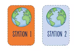 Vorschau - Präsentationen/Tafelbilder - Stationsarbeit/Fahrkartensystem (Tafelmaterial) - Seite 3