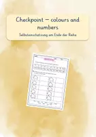 Vorschau - Arbeitsblätter - Checkpoint colours and numbers - Deckblatt