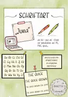 Vorschau - selbst erstellte Schriftarten - Schriftart / Font "Juna" - Deckblatt