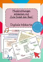 Vorschau - Merkblätter - Eule findet den Beat (Musikrichtungen) - digitale Infokartei - Deckblatt
