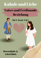 Vorschau - Arbeitsblätter - Ferdinands und Luises Beziehung (Kabale & Liebe) - Deckblatt