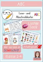 Vorschau - Arbeitsblätter - ABC Lustige Lese- und Abschreibkartei - Deckblatt