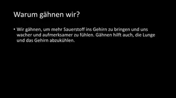 Vorschau - Arbeitsblätter - AB mit Fragen zum Thema "Gähnen" + Lösungsblatt - Seite 2