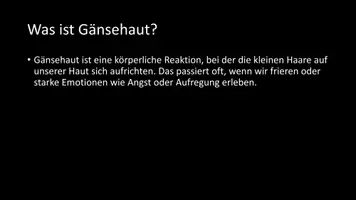 Vorschau - Arbeitsblätter - AB mit Fragen zum Thema "Gänsehaut" + Lösungsblatt - Seite 2