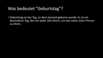 Vorschau - Arbeitsblätter - AB mit Fragen zum Thema "Geburtstag" + Lösungsblatt + Infografik - Seite 3