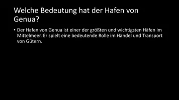 Vorschau - Arbeitsblätter - AB mit Fragen zum Thema "Genua" + Lösungsblatt - Seite 3