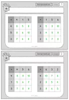 Vorschau - Aufgabenkarten - Rechentabellen Addition Kartei ZR 20 - Seite 2