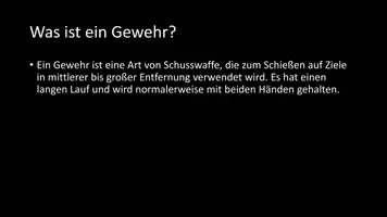 Vorschau - Arbeitsblätter - AB mit Fragen zum Thema "Gewehr" + Lösungsblatt - Seite 2