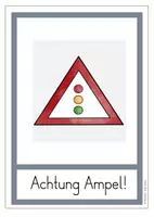 Vorschau - Stundenentwürfe - Tafelmaterial Verkehrsschilder inkl. Arbeitsblatt - Seite 1