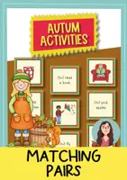 Vorschau - Spiele - Autumn Activities Matching Pairs Game (Englisch) - Deckblatt