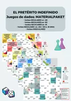 Vorschau - Stationenlernen - MATERIALPAKET - El Pretérito Indefinido - Juegos de dados - - Deckblatt