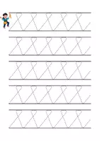 Vorschau - Arbeitsblätter - Nachspuren von Linien- Schwungübungen - Seite 2
