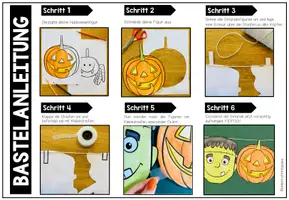 Vorschau - Mal- und Bastelvorlagen - Halloween-Girlande - Bastelprojekt - Seite 2