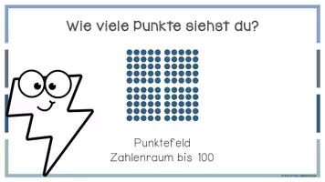 Vorschau - Präsentationen/Tafelbilder - Mathestarter: Blitzsehen im Zahlenraum bis 100 (digital) - Seite 1