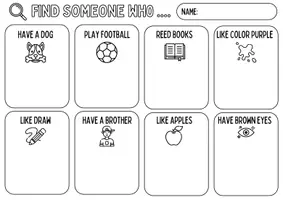 Vista previa - Hojas de trabajo - 🔍 FIND SOMEONE WH0... // KNOW YOUR CLASSMATES 👩🏻🏫 - Portada