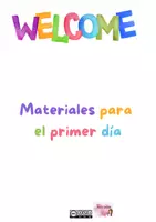 Vista previa - Refuerzo / NEE / Materiales de apoyo - Actividades para el primer día - Portada
