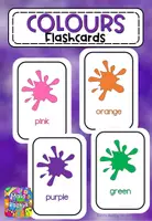 Vista previa - Decoración del aula - Flashcards de los colores - Colours English Flashcards - Portada
