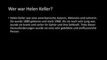 Vorschau - Arbeitsblätter - AB mit Fragen zum Thema "Helen Keller" + Lösungsblatt + Infografik - Seite 3