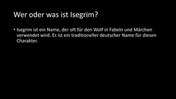 Vorschau - Arbeitsblätter - AB mit Fragen zum Thema "Isegrim" + Lösungsblatt - Seite 2
