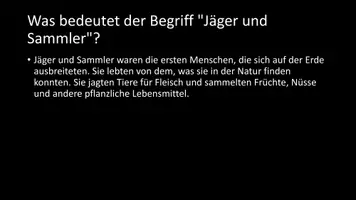 Vorschau - Arbeitsblätter - AB mit Fragen zum Thema "Jäger und Sammler" + Lösungsblatt + Infografik - Seite 3