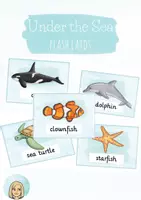 Vorschau - Bildkarten - Flash Cards Under the Sea - Deckblatt