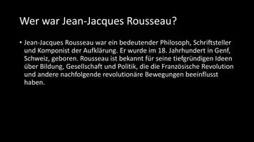 Vorschau - Arbeitsblätter - AB mit Fragen zum Thema "Jean-Jacques Rousseau" + Lösungsblatt - Seite 2
