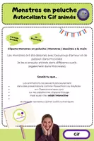 Aperçu - Présentation / Support pour le tableau - Gif-Stickers - Animations | Monstres câlins | Monstres | dessinés à la main | commerciaux - Page 2