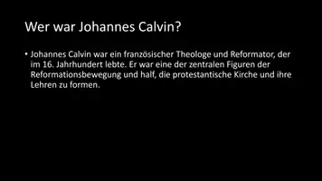 Vorschau - Arbeitsblätter - AB mit Fragen zum Thema "Johannes Calvin" + Lösungsblatt + Infografik - Seite 3
