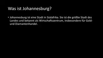 Vorschau - Arbeitsblätter - AB mit Fragen zum Thema "Johannesburg" + Lösungsblatt - Seite 2