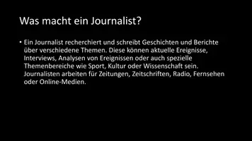 Vorschau - Arbeitsblätter - AB mit Fragen zum Thema "Journalist" + Lösungsblatt + Infografik - Seite 3