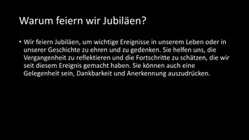 Vorschau - Arbeitsblätter - AB mit Fragen zum Thema "Jubiläum" + Lösungsblatt - Seite 3