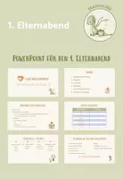 Vorschau - Präsentationen/Tafelbilder - PowerPoint-Vorlage für den ersten Elternabend (editierbar) - Deckblatt