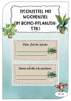 Vorschau - Stundenentwürfe - Wachsendes Materialpaket: Classroom-Management im Pflanzen-Boho-Stil - Seite 1