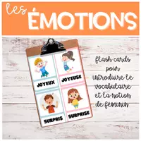 Aperçu - Feuilles d'exercices - Activités Sentiments Emotions Vocabulaire – Fiches - Page 1