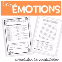 Aperçu - Feuilles d'exercices - Activités Sentiments Emotions Vocabulaire – Fiches - Page 3