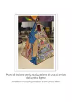 anteprima - Materiale per pittura e bricolage - Piano di lezione per la realizzazione di una piramide dell'antico Egitto - Pagina di copertina